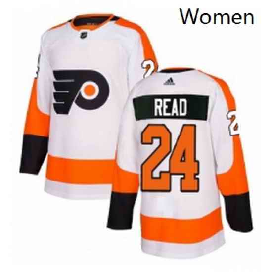 Womens Adidas Philadelphia Flyers 24 Matt Read Authentic White Away NHL Jersey